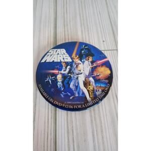 Star Wars Coming to DVD Promotional Pin Approx. 3 Inches